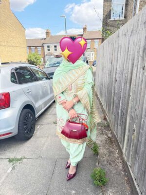 Jade Élan Embroidered Designer Suit