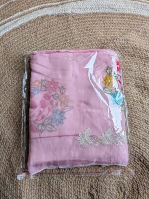 Blush Rose Floral Embroidered Premium Punjabi Suit